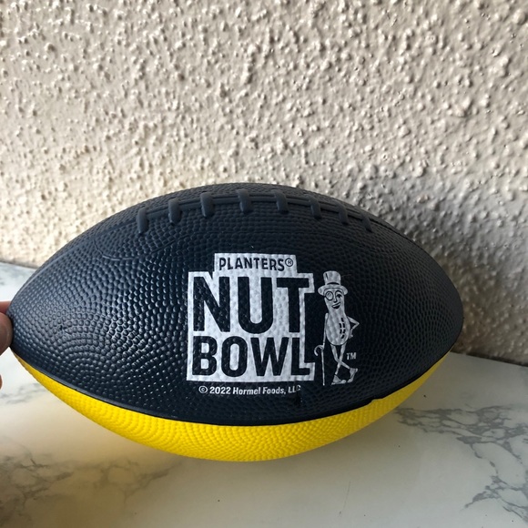 planters Toys Planters Peanuts Nut Bowl Promotional Football New Blue And Yellow New Poshmark